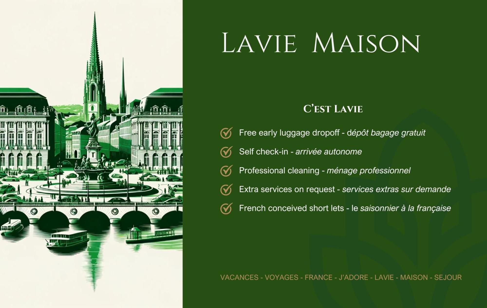 Lavie Maison Large Comfy Flat Bordeaux Esterno foto
